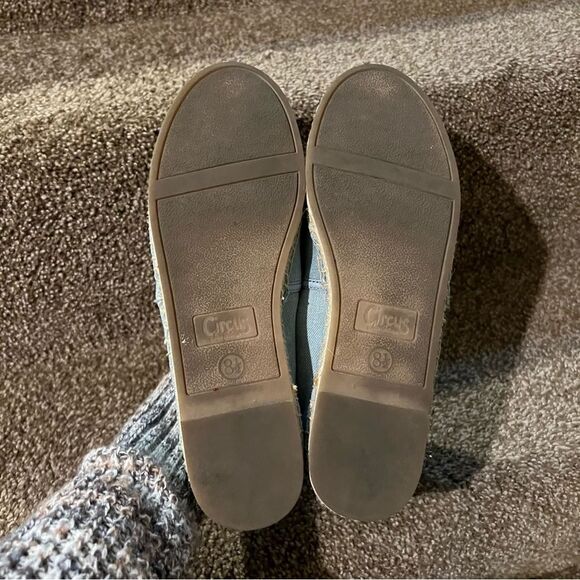 SAM EDELMAN CIRCUS Head In The Clouds Espadrille Sz 8.5 light denim - Picture 8 of 12